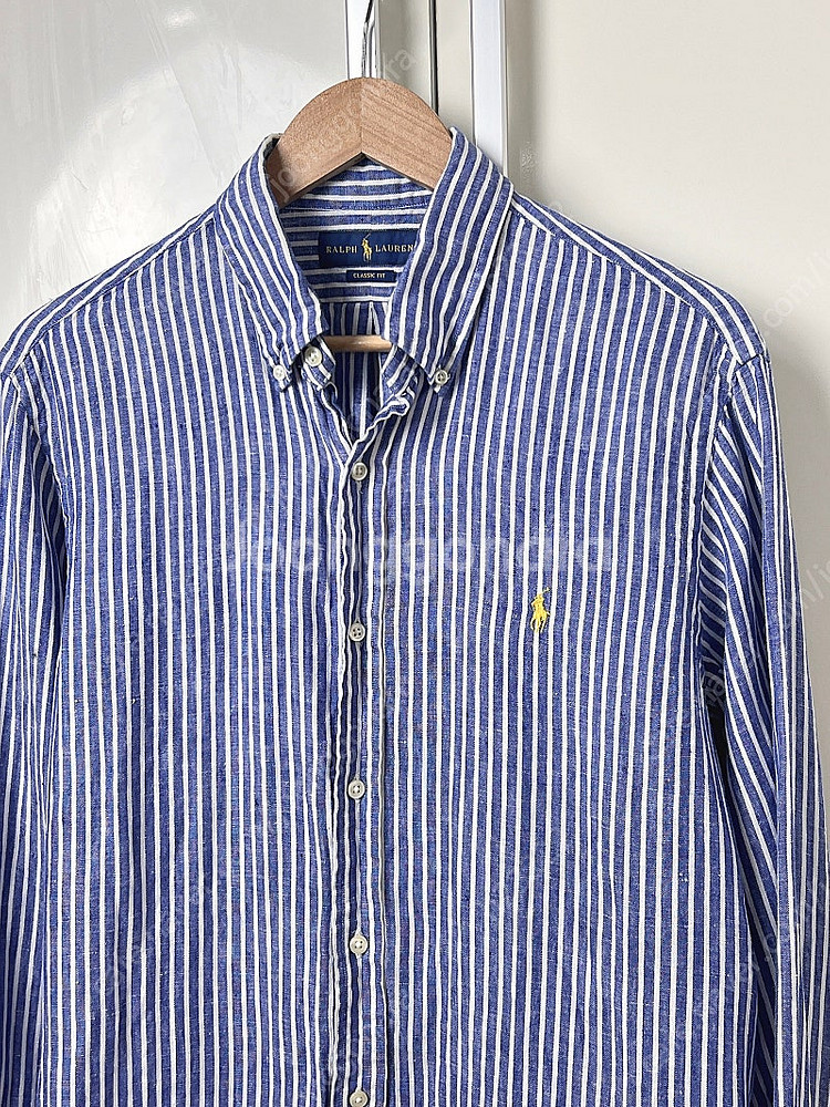 폴로 스트라이프 린넨셔츠 100~105--1