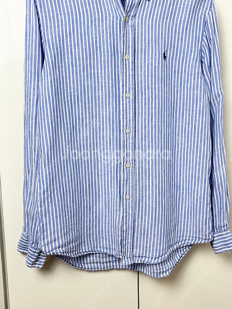 폴로 스트라이프 린넨셔츠 100~105--8