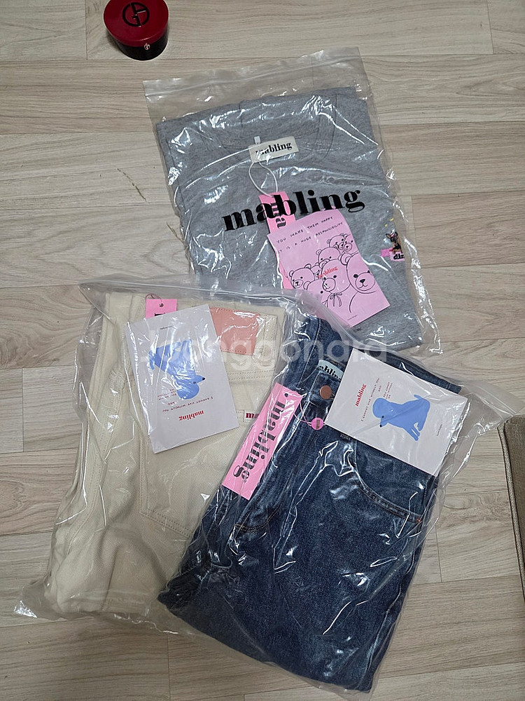 mabling 마블링 데님 팬츠 새상품--4