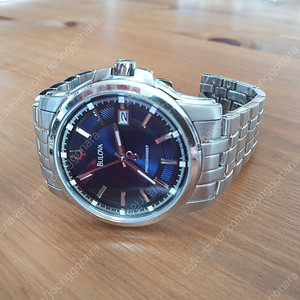 (추가인하) 부로바 프리시저니스트 고정밀 쿼츠(UHF) 진한 청판 메탈시계 판매합니다. (Bulova precisionist, 96b159)