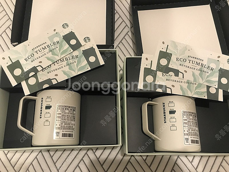 스타벅스 데비 머그 텀블러 1개 + 에코텀블러 쿠폰2장--0