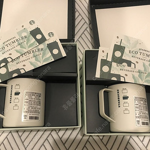 스타벅스 데비 머그 텀블러 1개 + 에코텀블러 쿠폰2장