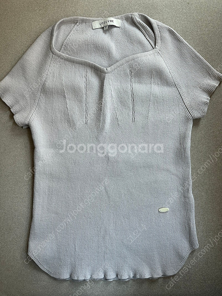 루에브르 라일락 반팔 니트--0