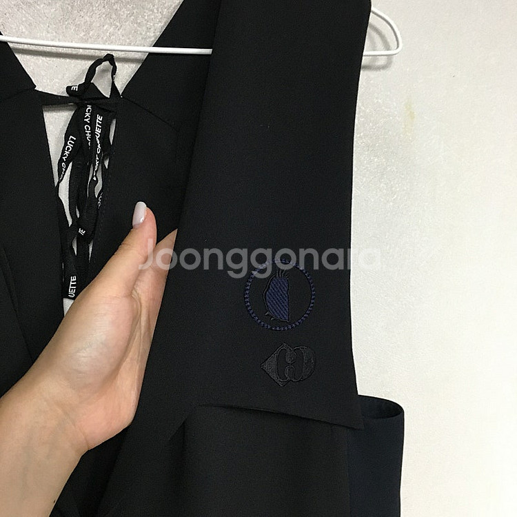 럭키슈에뜨 플리츠 디테일 원피스 36 / 랑방 마인 오...--4