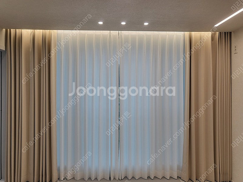 세일상품)))차르르 쉬폰커튼 300*230 새상품--1