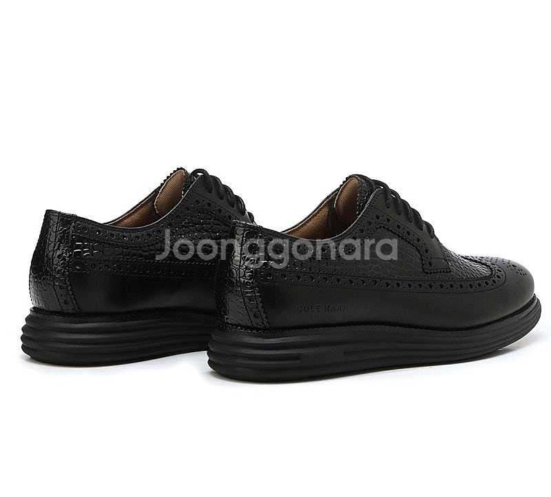 콜한 남성구두 윙팁 블랙 9.5W(운동화기준 280)새...--2