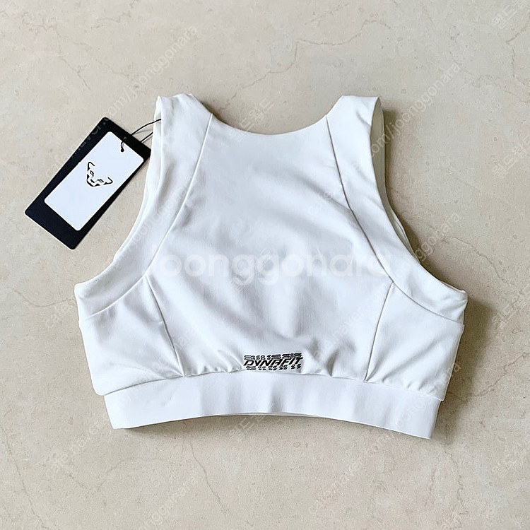 (새상품) 다이나핏 아이코닉 2.0 브라탑 스포츠 브라 오프화이트--5