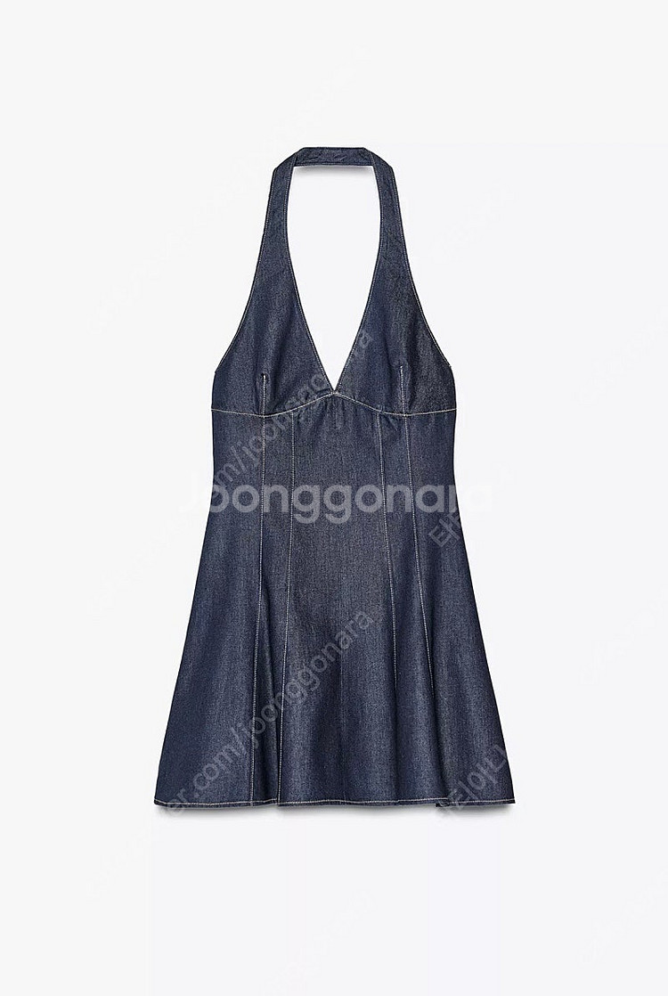 zara 자라 TRF 데님 홀터넥 원피스 59900-2...--5