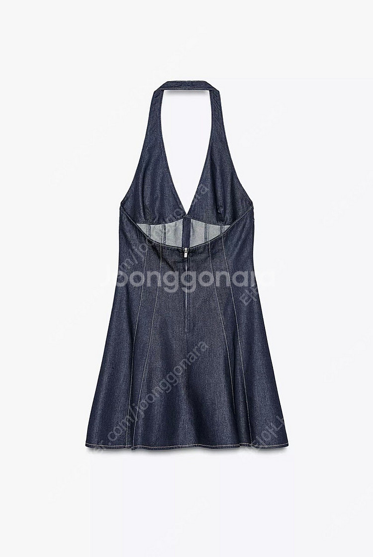 zara 자라 TRF 데님 홀터넥 원피스 59900-2...--6
