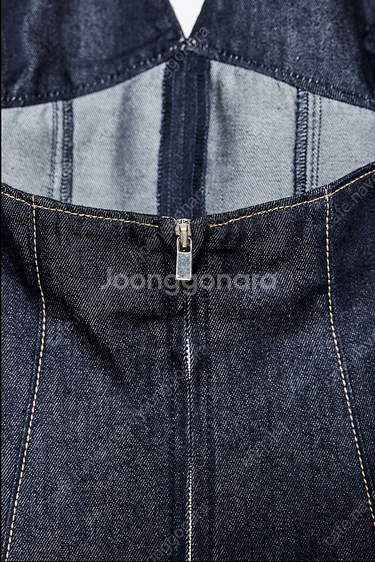 zara 자라 TRF 데님 홀터넥 원피스 59900-2...--7