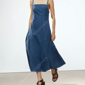 zara 자라 데님 미디 원피스 택있는 미착용 새상품