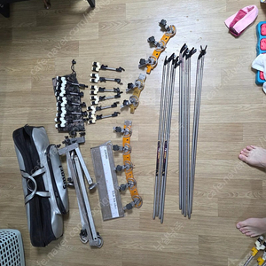민물낚시 스마트 10단 받침틀 6+3+2 선반/자립다리 포함