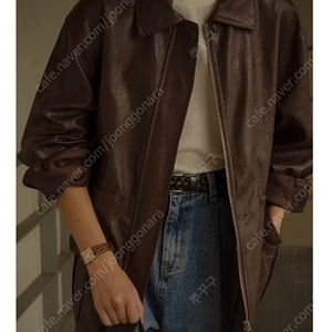 틸아이다이 String belt natural leather jacket 레더자켓