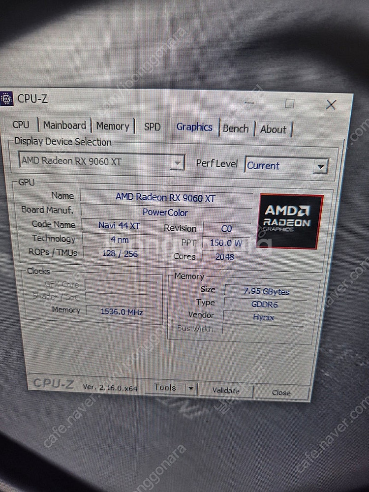 파워컬러 RX 9060xt 8g--5