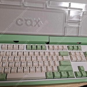 COX CY104 RGB 게이트론 게이밍 기계식 키보드 그린 (황축) 판매합니다