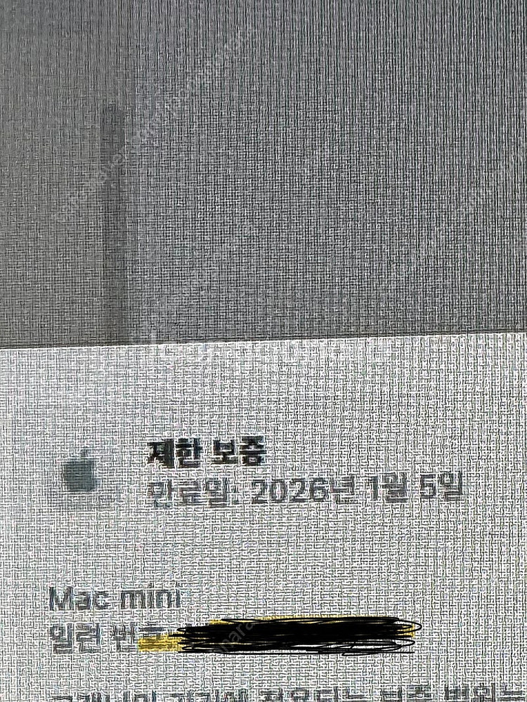 맥미니 m4 기본형 (16 / 256) 보증 내년 1월...--1