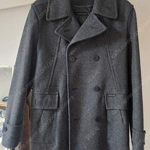 캘빈 클라인 남성 초겨울 모직 반코트 L 다크그레이