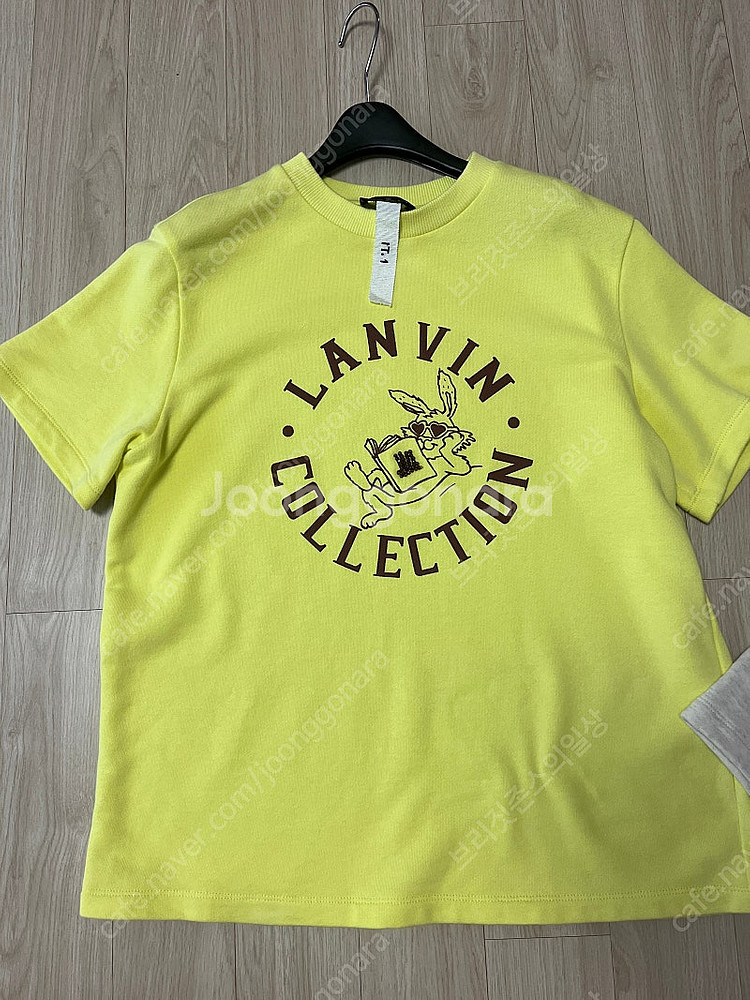 랑방 토끼티셔츠( 엠블럼 비딩 프린팅 티셔츠)--6