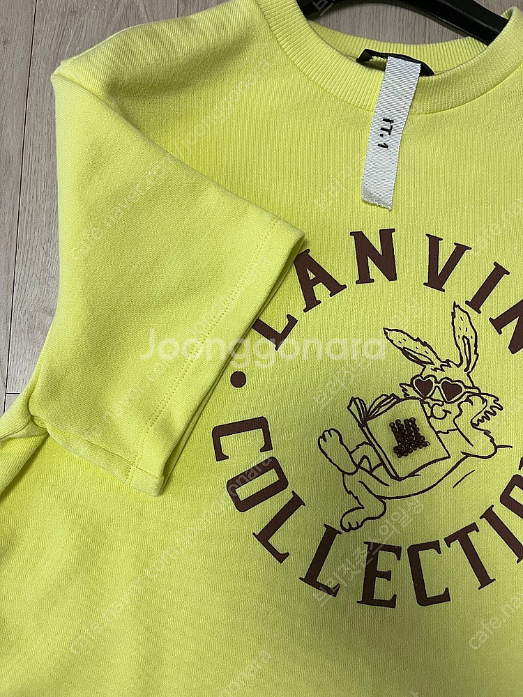 랑방 토끼티셔츠( 엠블럼 비딩 프린팅 티셔츠)--7