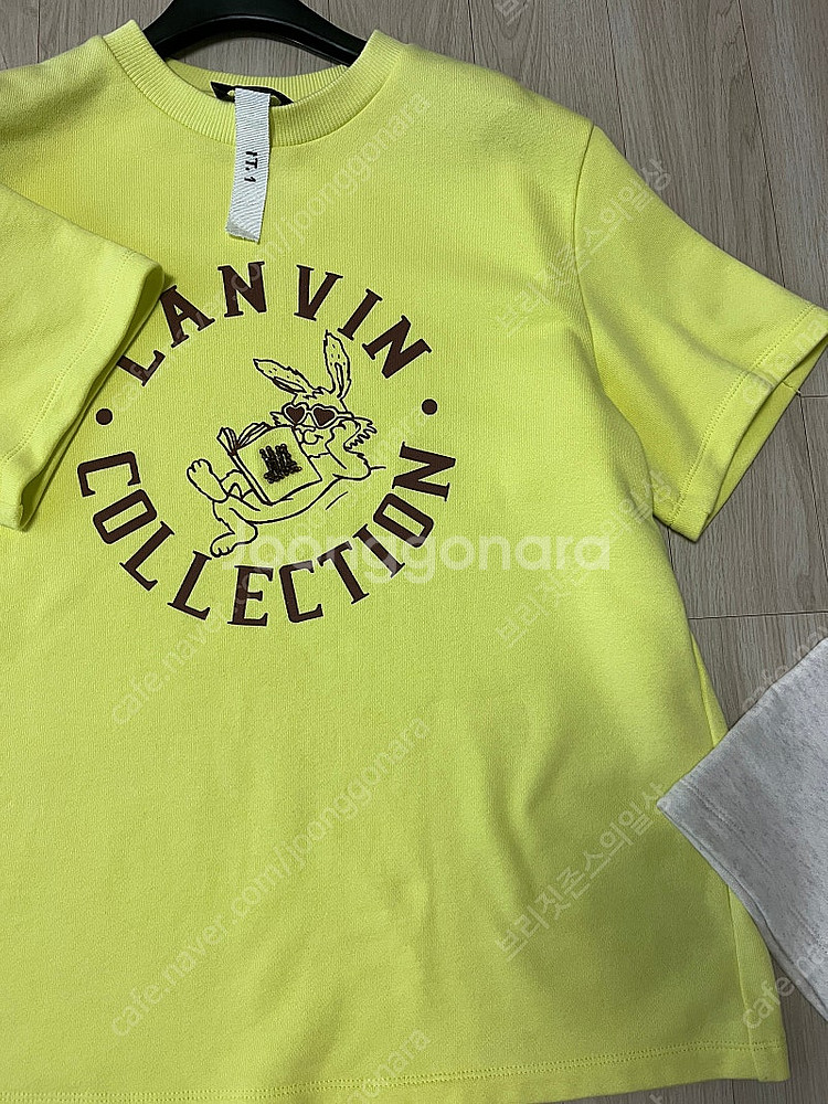 랑방 토끼티셔츠( 엠블럼 비딩 프린팅 티셔츠)--8