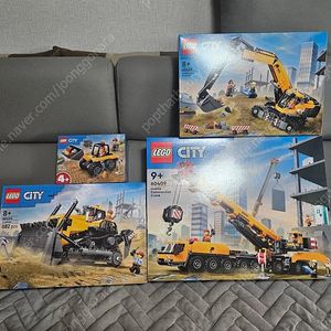 (대폭 할인) 레고 시티 노란색 60409 크레인 60466 불도져 60420 굴착기 60450 휠로더 공사장 세트