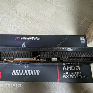 PowerColor 라데온 RX 9070 XT Hellhound D6 16GB 대원씨티에스 팝니다.