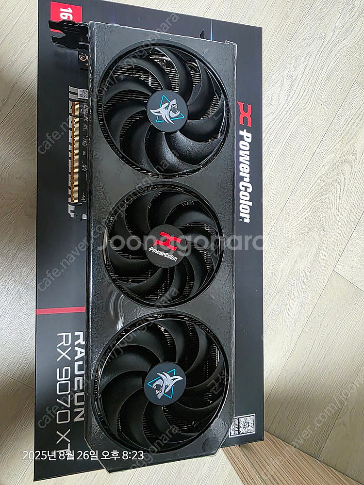 PowerColor 라데온 RX 9070 XT Hellhound D6 16GB 대원씨티에스 팝니다.--1