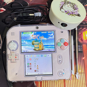 닌텐도 2ds 식빵다수 라벤더+아미보 NFC 리더기 일괄판매