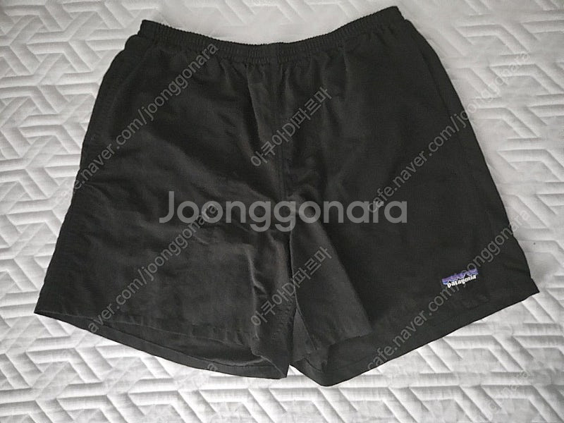 파타고니아 남자 배기스 반바지 5인치 블랙--0