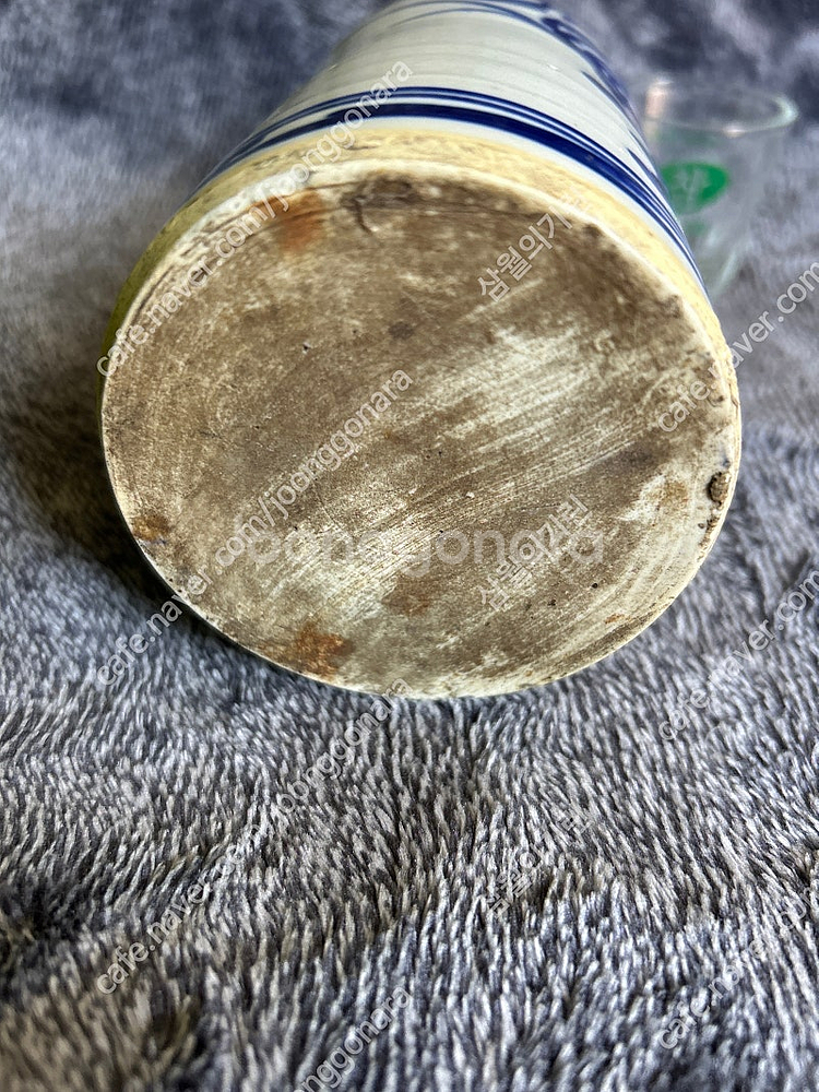 빈티지 일본 청화 주병 술병 꽃병 화병 도자기 장식품--5