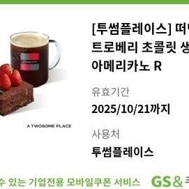 투썸플레이스 떠먹는 스트로베리 초콜릿 생크림 + 아메리카노 R 판매 9300
