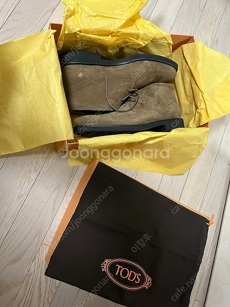 토즈 tod`s 다크베이지 스웨이드 처카부츠 270사이...--2