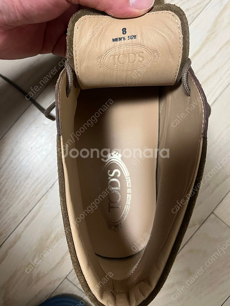 토즈 tod`s 다크베이지 스웨이드 처카부츠 270사이...--6
