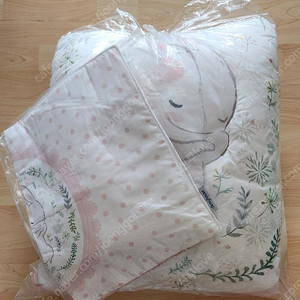 마이하우스 키즈 시어서커 쿨 냉감 차렵이불, 베개커버 세트 앤래빗(새제품)