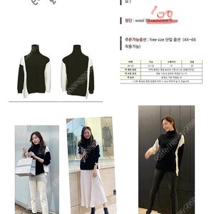 1104라이너 슈퍼린짱 알렉사 터틀넥니트