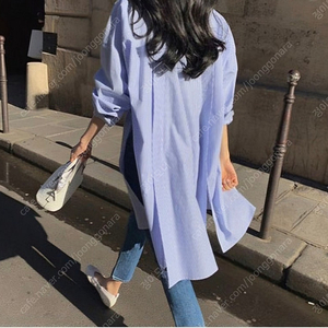 데일리룩 써니사이드 롱셔츠 남방