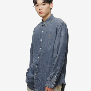 폴로 커스텀핏 데님셔츠 L