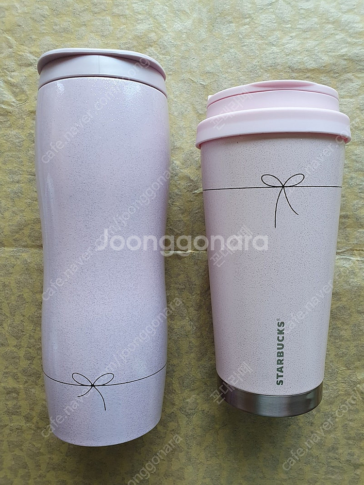 대만 스타벅스 글리터링 핑크 엘마+콩코드 일괄 <실사하...--0