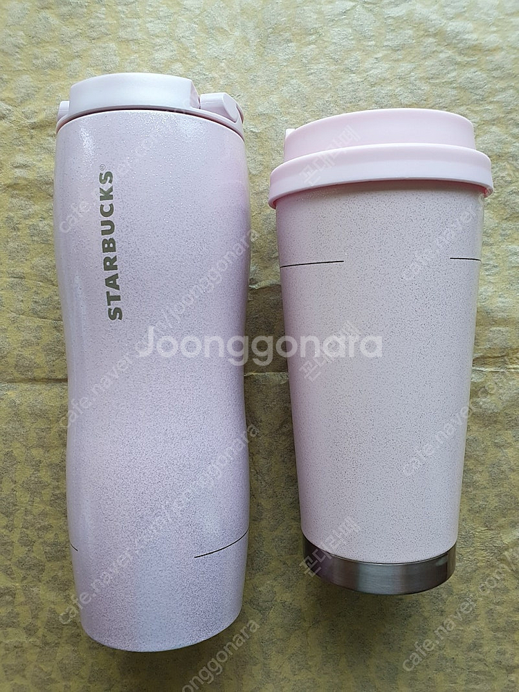 대만 스타벅스 글리터링 핑크 엘마+콩코드 일괄 <실사하...--1