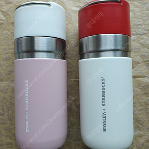 스타벅스 SS 스탠리 고 가을 핑크+21 크리스마스 고 보온병 500ml 일괄 <실사하실분>