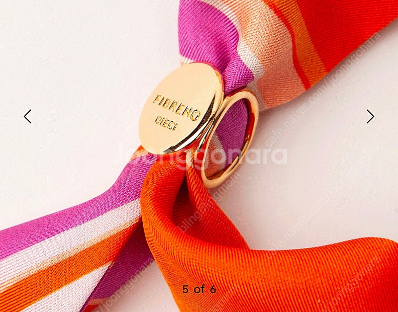 피브레노 스카프링 새상품/fibreno 18k 무니켈 ...--4