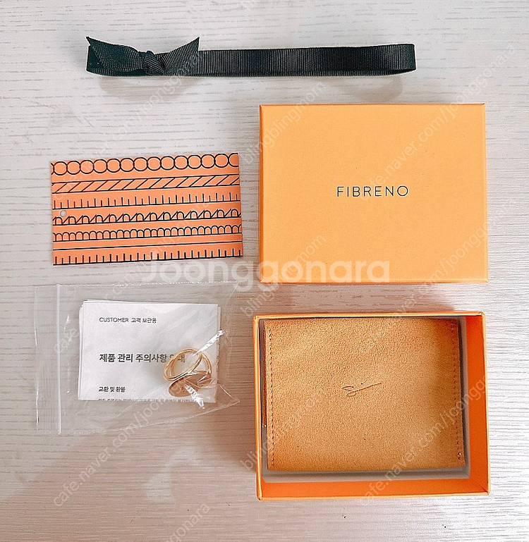 피브레노 스카프링 새상품/fibreno 18k 무니켈 ...--7