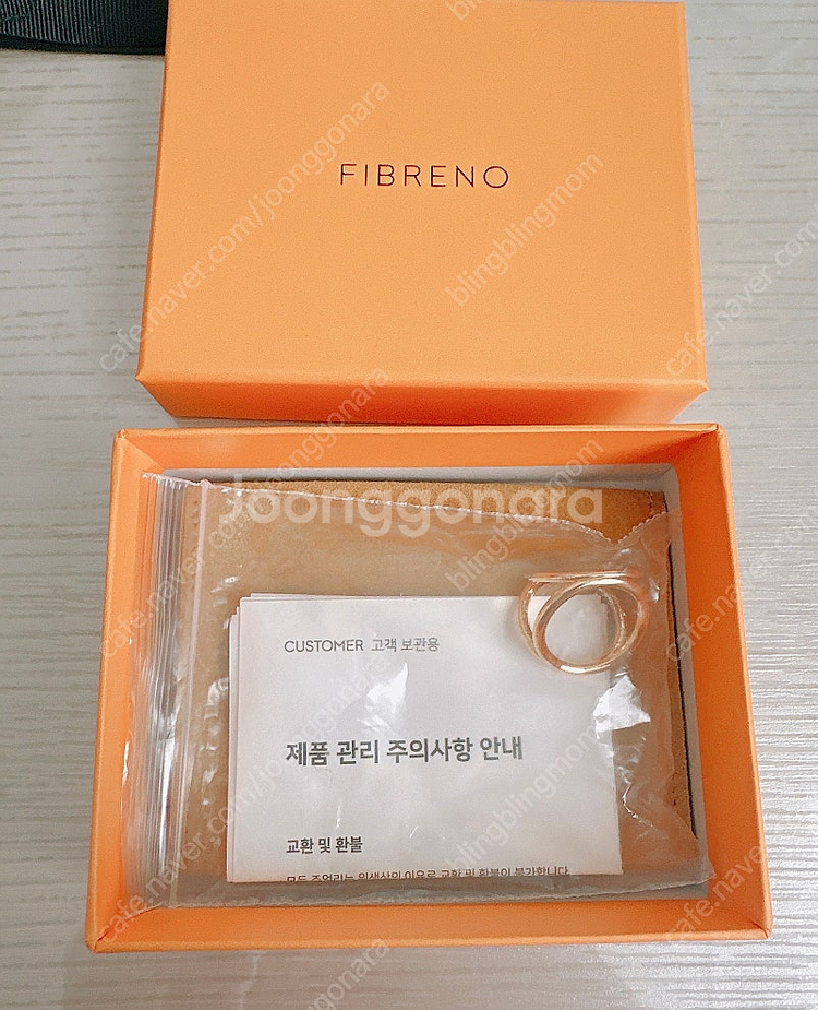 피브레노 스카프링 새상품/fibreno 18k 무니켈 ...--9