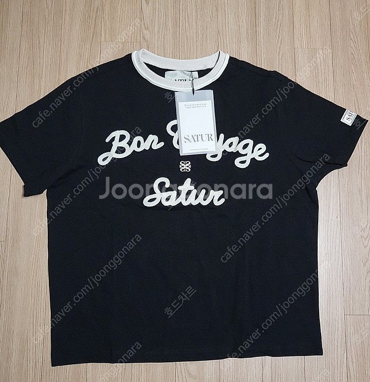 세터 반팔티 satur 로고자수--0