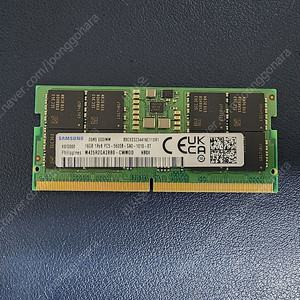 노트북용 메모리 램 삼성 DDR5 16GB 5600MHz 5.5만 팝니다.