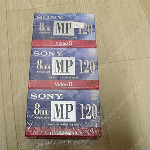 SONY 8mm 비디오 테이프 120분용 3개 일괄