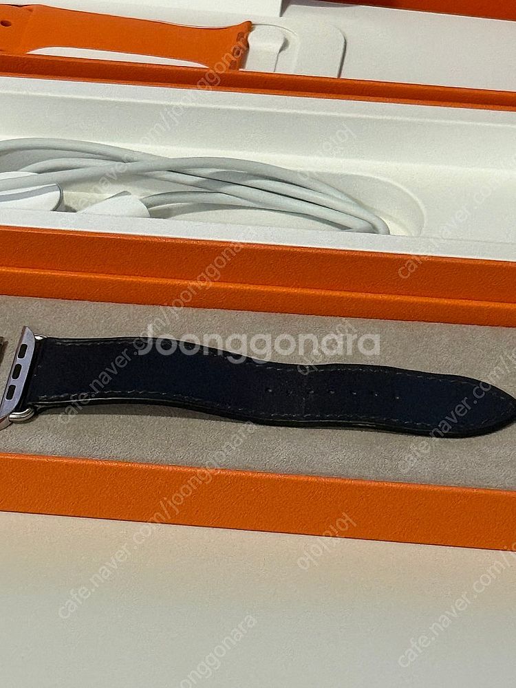 애플워치 에르메스 8 실버 45mm 풀박스--9