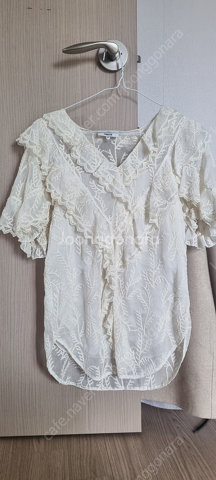 한섬 오브제 블라우스 래트점퍼--0