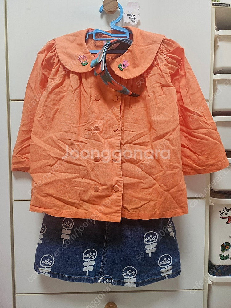 베베베베 구상 블라우스 ㆍ 데님스커트(XL) 판매합니다...--2