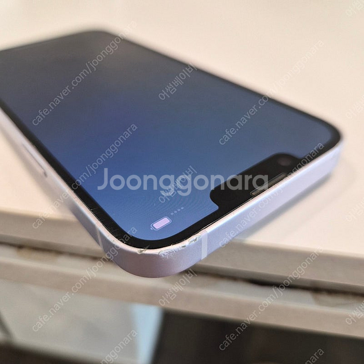 아이폰14 퍼플 128기가 배터리효율85--5